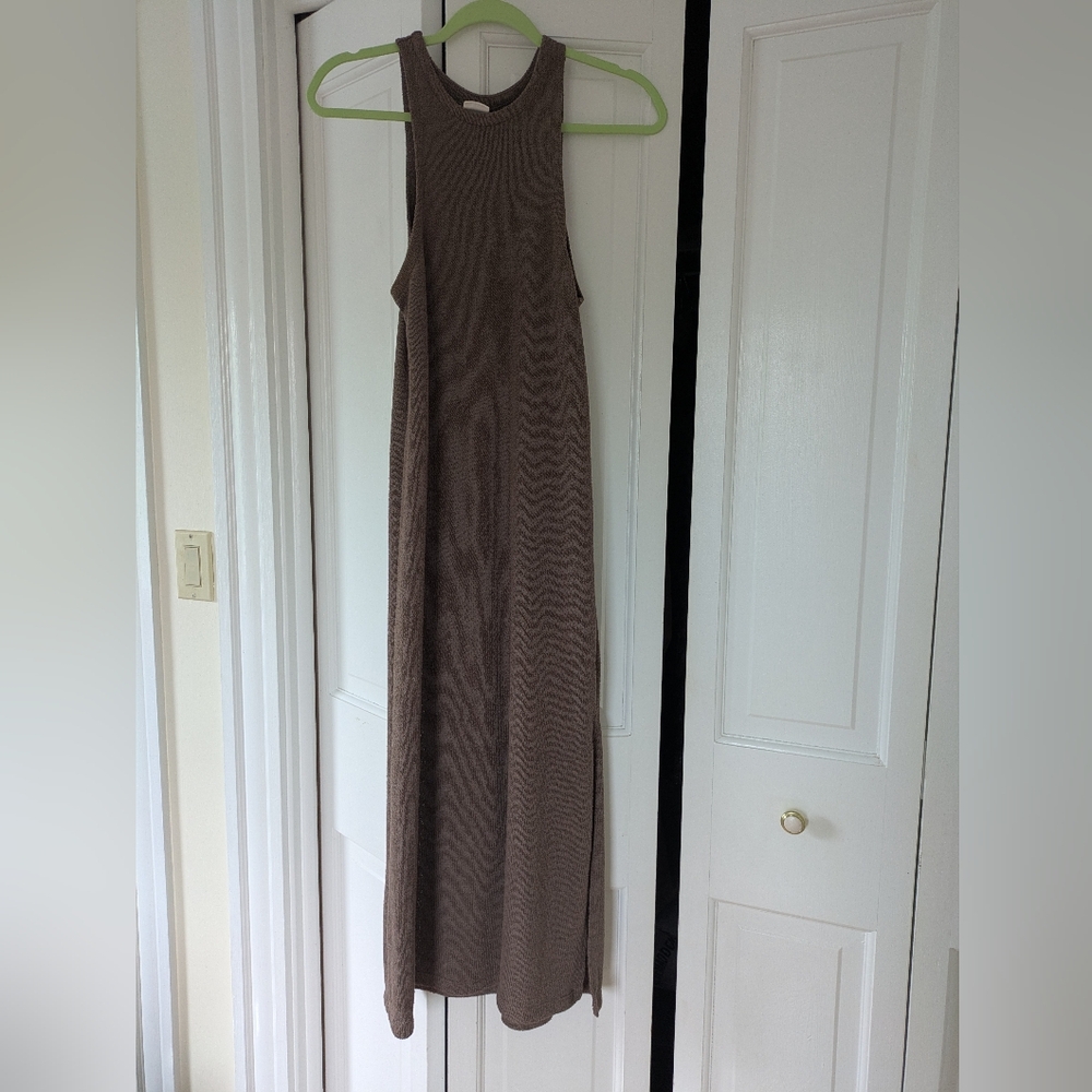 Brown Fine Knit H&M Maxi Dress